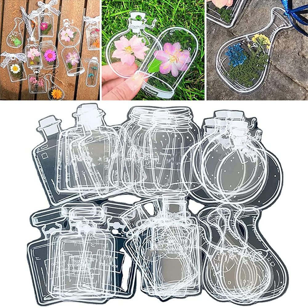 Dried Flower Bookmark - 30Pcs DIY bunga kering transparan Bookmark
