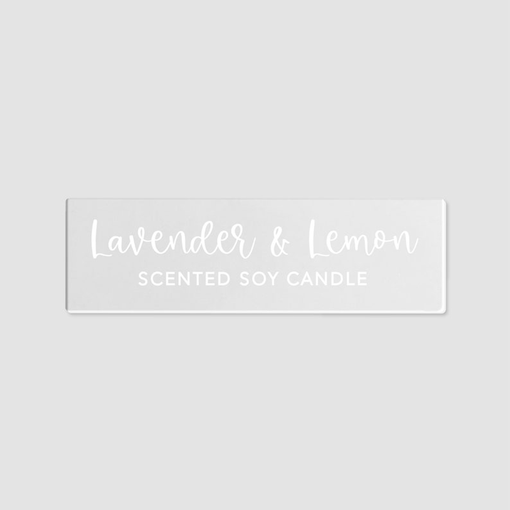 Personalised Candle Label - 50 Buah 45X15Mm Label Stiker Lilin