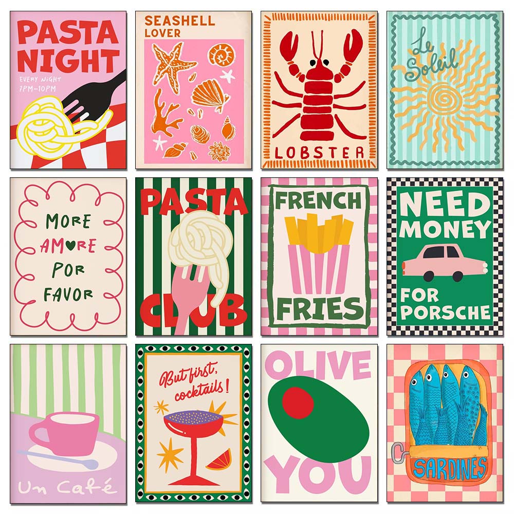 Photo Mosaic Print - Lukisan Berlian 5D DIY Seni Makanan
