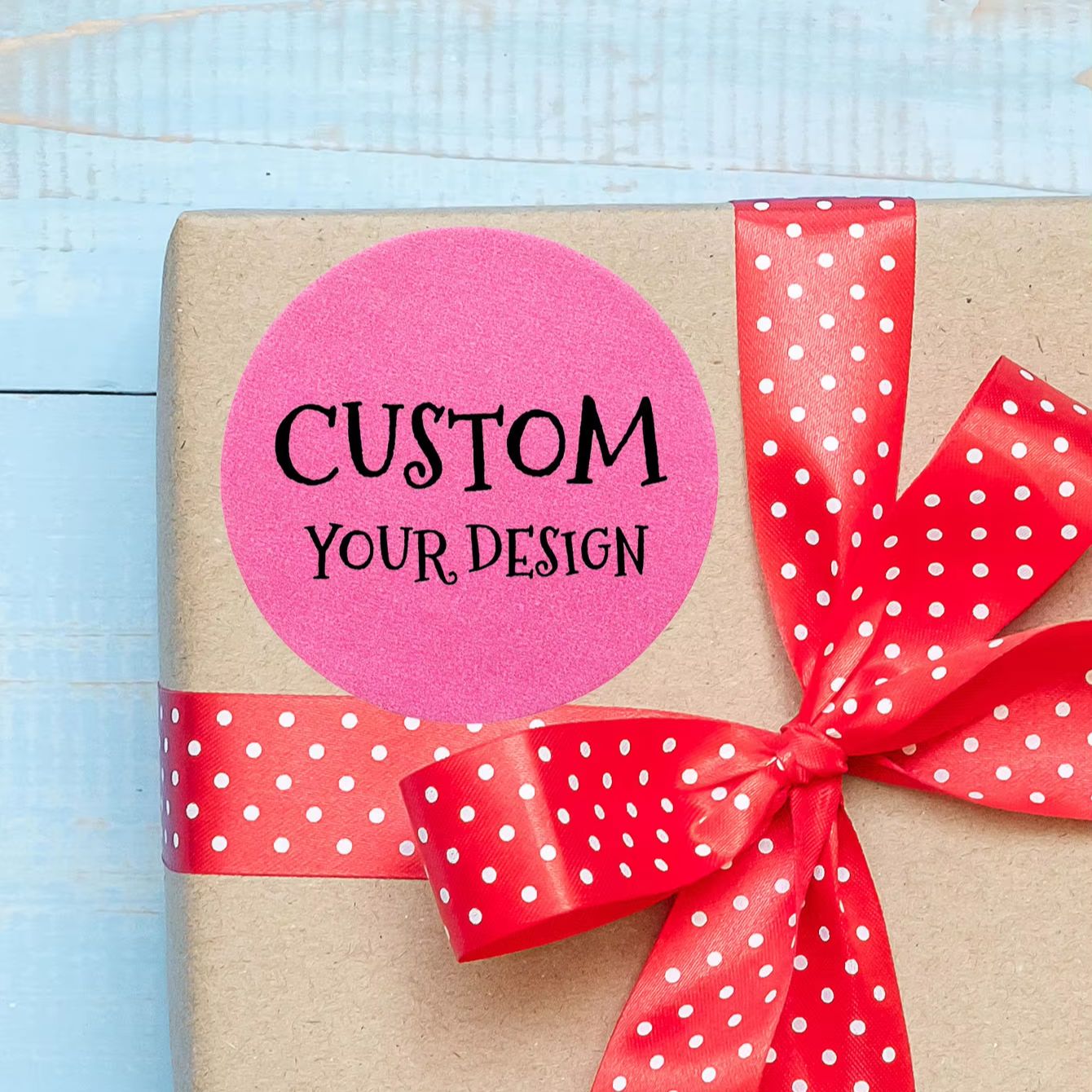 1-100 Buah Stiker Bulat Tahan  - Personalised Candle Label ulasan dan harga