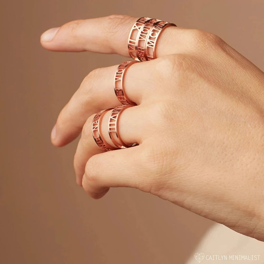 Cincin Terbuka Nama Huruf Kust - Initial Ring Custom ulasan dan harga