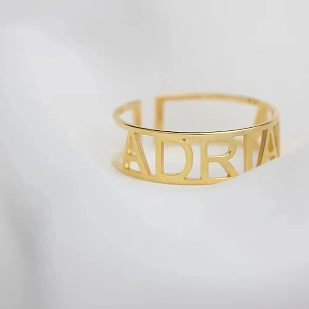 Cincin Terbuka Nama Huruf Kust - Initial Ring Custom ulasan dan harga