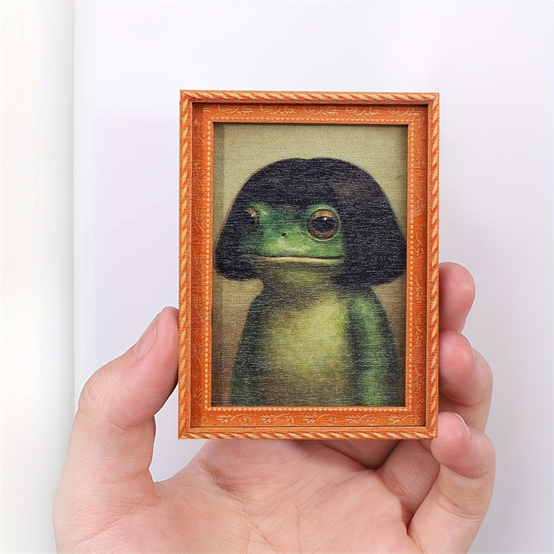 Bingkai Foto Kayu Mini Magnet  - Engraved Wood Frame ulasan dan harga